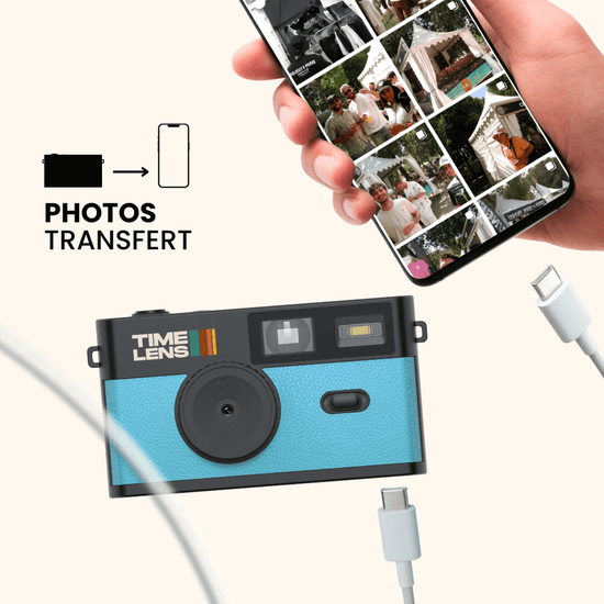 Appareil photo TimeLens® Bleu Turquoise - TIME LENS - TL0101 - 