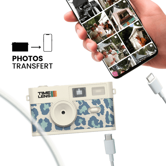 Appareil photo TimeLens® Cream Sky Leopard - TIME LENS - TL0117 - 