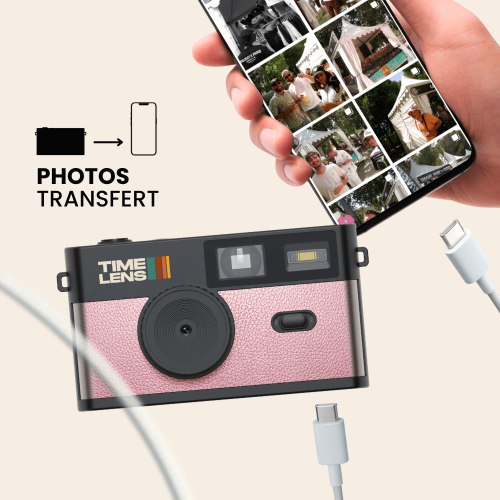 Appareil photo TimeLens® POP EDITION 80's PINK GOLD - TIME LENS - TL0202 - 